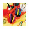 Deflecto Little Artist Antimicrobial Six-Cup Caddy, Red 39509RED